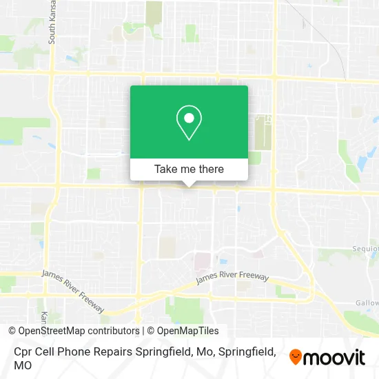 Mapa de Cpr Cell Phone Repairs Springfield, Mo