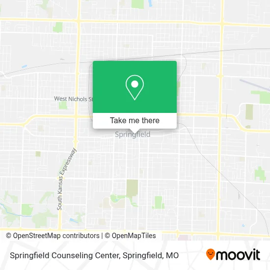 Mapa de Springfield Counseling Center