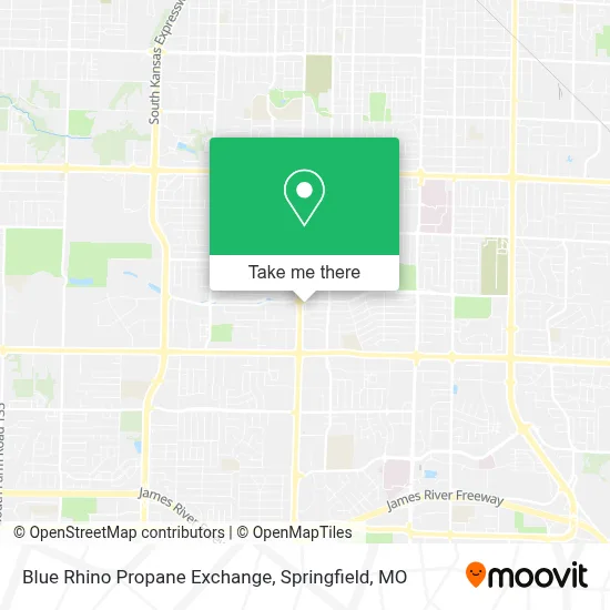 Blue Rhino Propane Exchange map