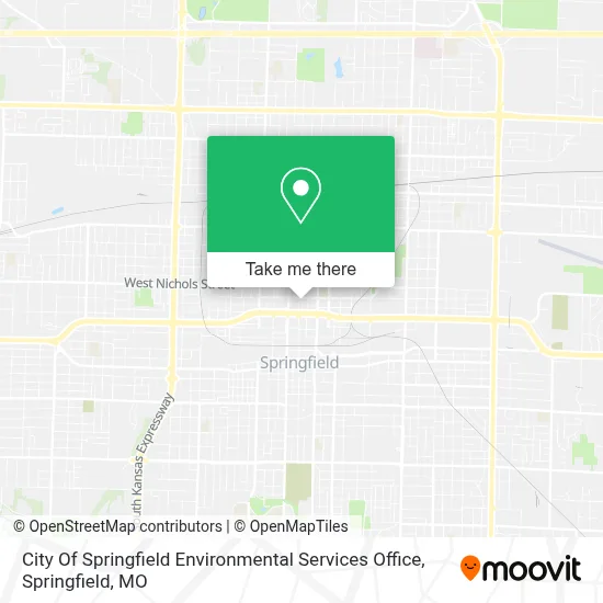 City Of Springfield Environmental Services Office map