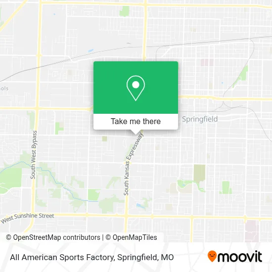 All American Sports Factory map