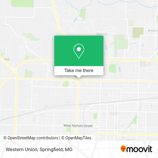 Western Union map