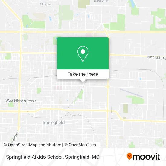 Springfield Aikido School map