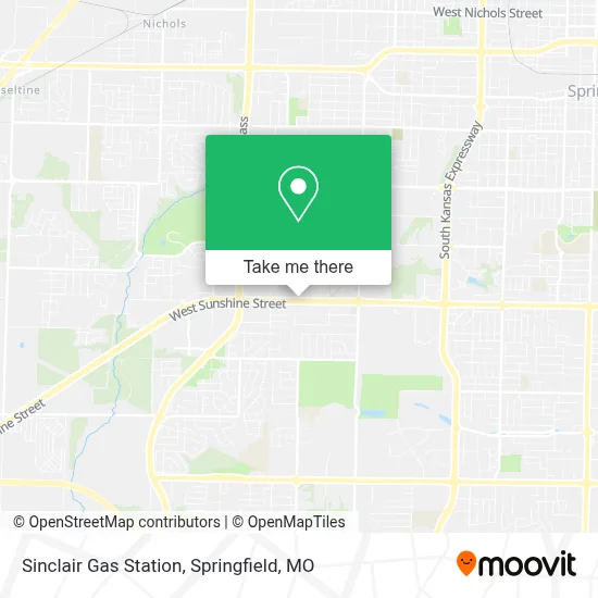 Sinclair Gas Station map