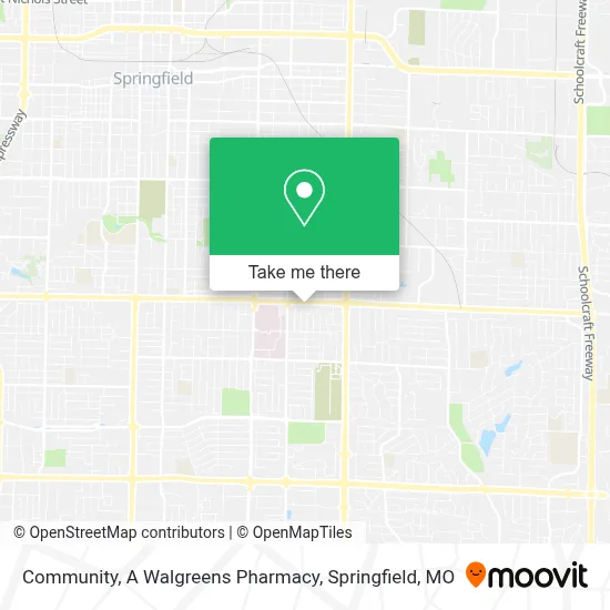 Community, A Walgreens Pharmacy map