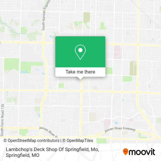 Lambchop's Deck Shop Of Springfield, Mo map