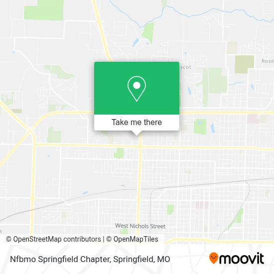Mapa de Nfbmo Springfield Chapter