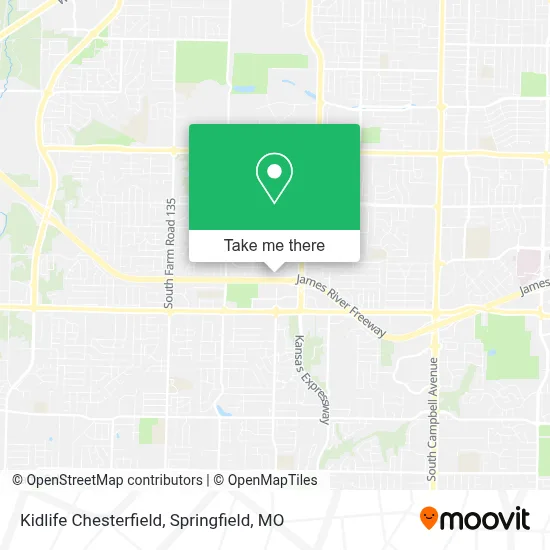 Kidlife Chesterfield map