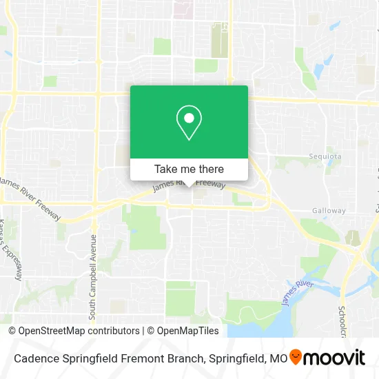 Cadence Springfield Fremont Branch map