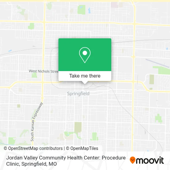 Jordan Valley Community Health Center: Procedure Clinic map