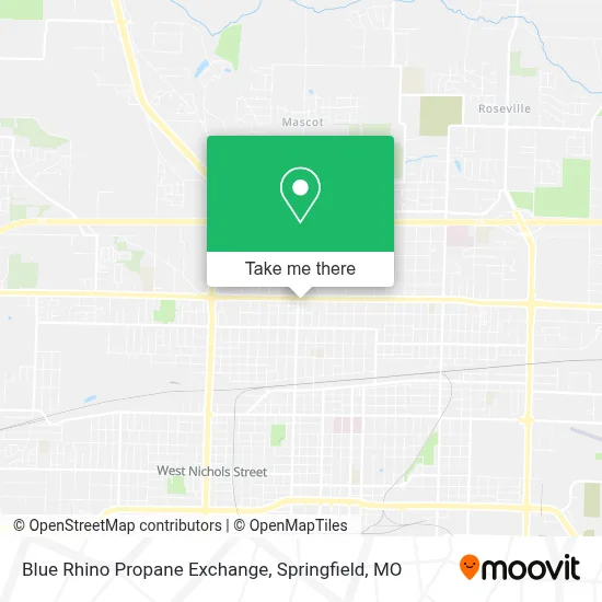 Blue Rhino Propane Exchange map