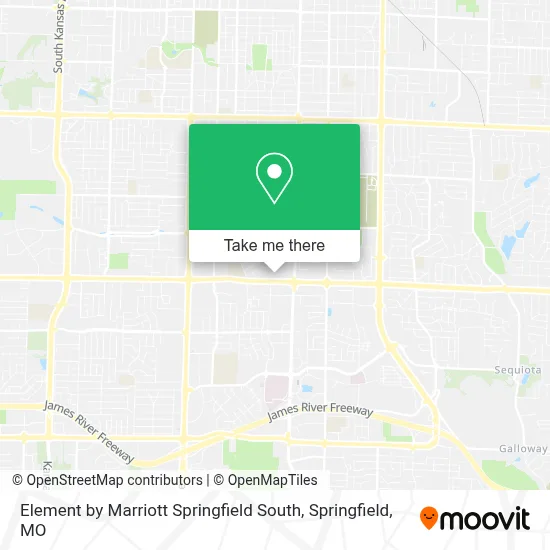 Element by Marriott Springfield South map