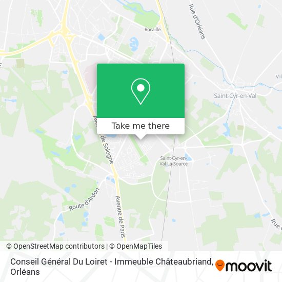 Conseil Général Du Loiret - Immeuble Châteaubriand map