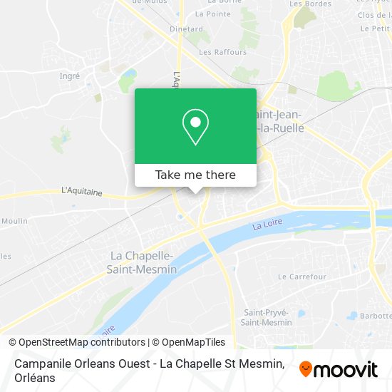 Campanile Orleans Ouest - La Chapelle St Mesmin map