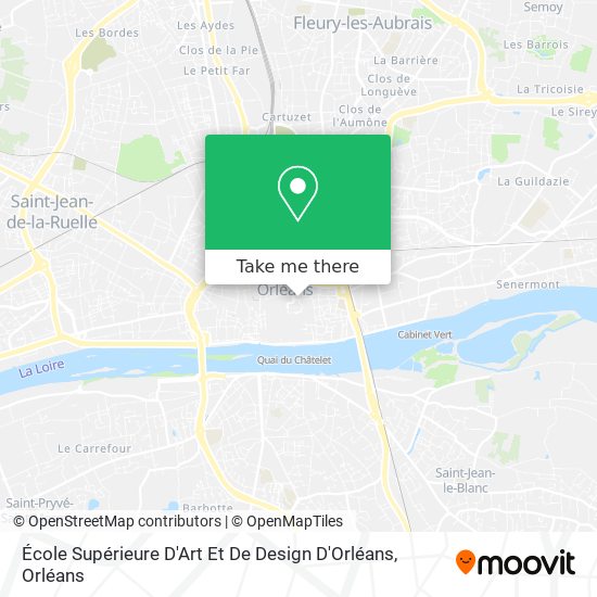 École Supérieure D'Art Et De Design D'Orléans map