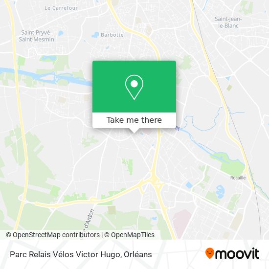 Parc Relais Vélos Victor Hugo map