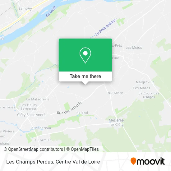 Les Champs Perdus map