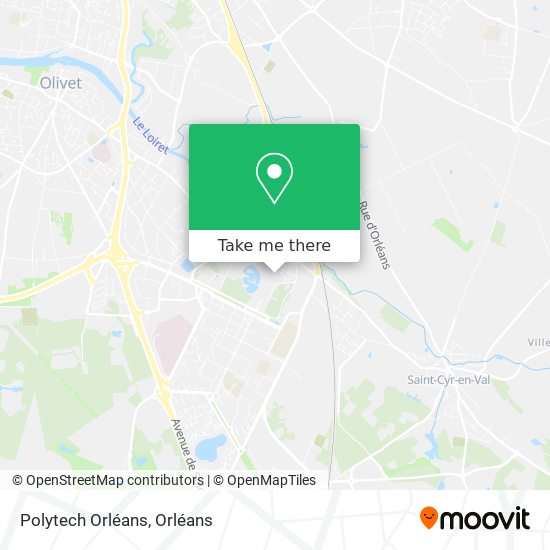 Polytech Orléans map