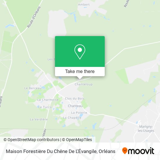 Maison Forestière Du Chêne De L'Évangile map