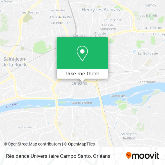 Résidence Universitaire Campo Santo map