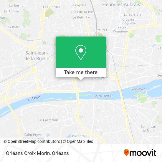 Orléans Croix Morin map