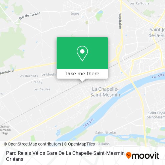 Parc Relais Vélos Gare De La Chapelle-Saint-Mesmin map