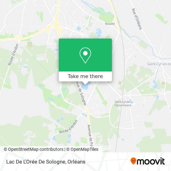 Lac De L'Orée De Sologne map