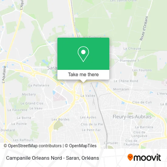 Campanile Orleans Nord - Saran map