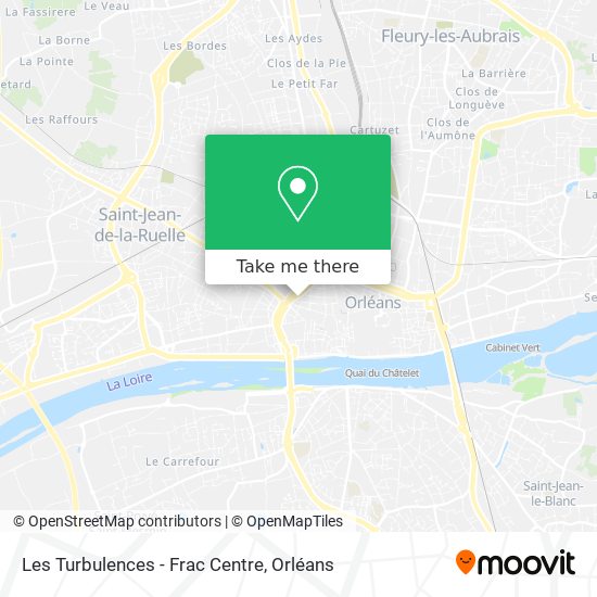 Les Turbulences - Frac Centre map