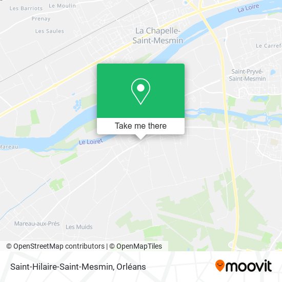 Mapa Saint-Hilaire-Saint-Mesmin