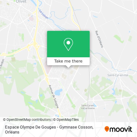 Mapa Espace Olympe De Gouges - Gymnase Cosson