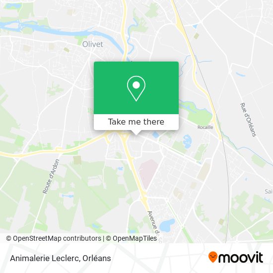 Animalerie Leclerc map