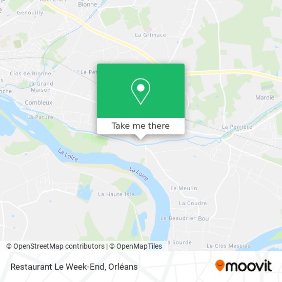 Restaurant Le Week-End map