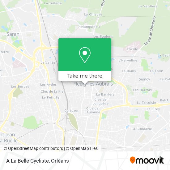 Mapa A La Belle Cycliste