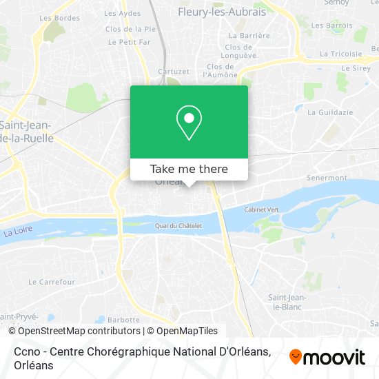 Ccno - Centre Chorégraphique National D'Orléans map