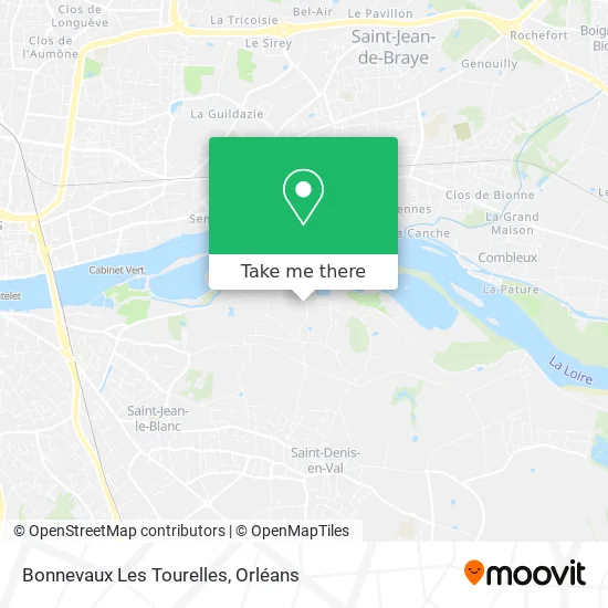 Bonnevaux Les Tourelles map