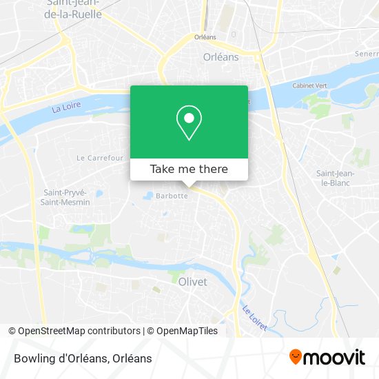 Mapa Bowling d'Orléans