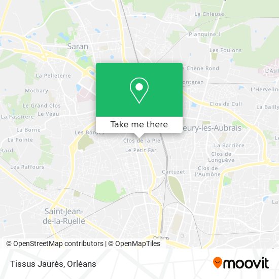 Tissus Jaurès map