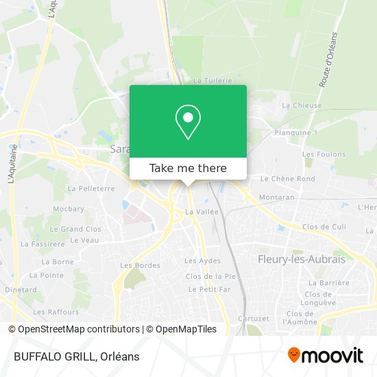 Mapa BUFFALO GRILL