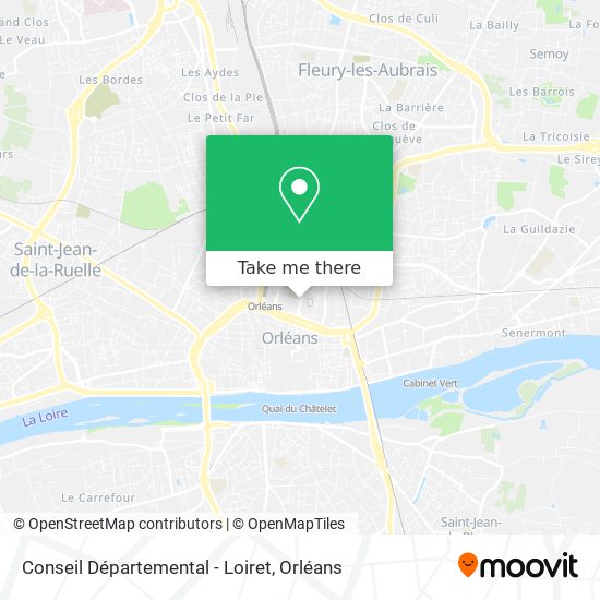 Conseil Départemental - Loiret map