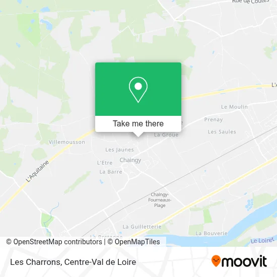 Les Charrons map