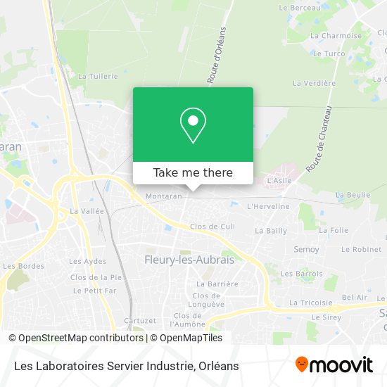 Les Laboratoires Servier Industrie map