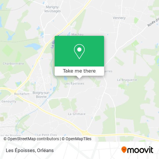 Les Époisses map