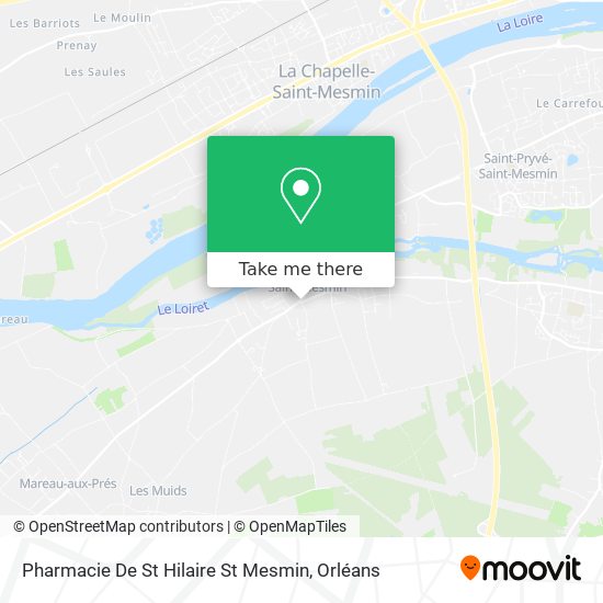 Pharmacie De St Hilaire St Mesmin map