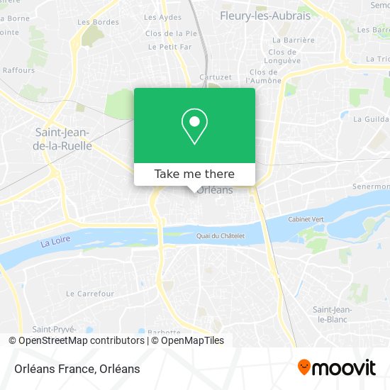 Orléans France map