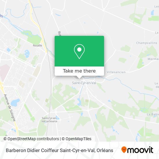 Barberon Didier Coiffeur Saint-Cyr-en-Val map
