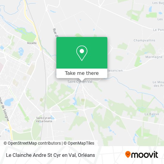 Le Clainche Andre St Cyr en Val map