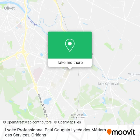 Lycée Professionnel Paul Gauguin-Lycée des Métiers des Services map
