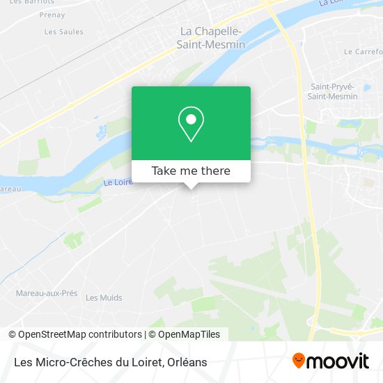 Mapa Les Micro-Crêches du Loiret