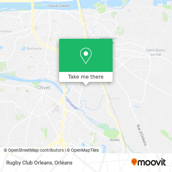 Rugby Club Orleans map